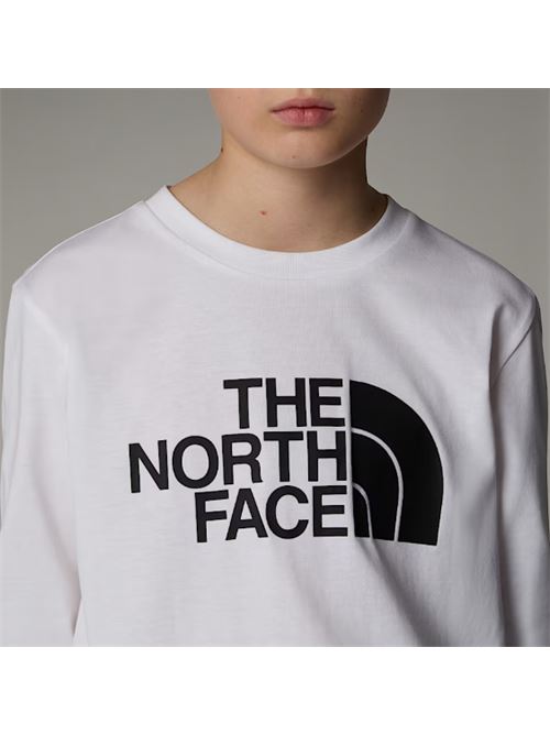 teen easy ls tee tnf white THE NORTH FACE | NF0A89J2FN41FN4
